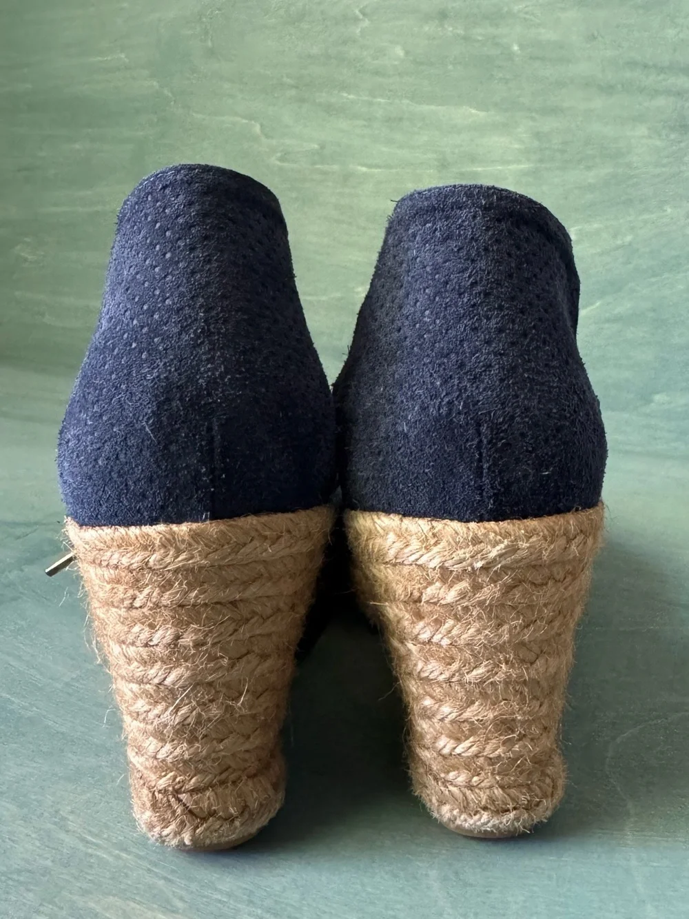 Eric Michael Suede Ballet Espadrille Wedges 41
